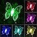 OxyLED Solar Garden Lights, 3 Pack Solar Stake Light Hummingbird Butterfly Dragonfly, Solar Powered Pathway Lights, Multi-Color Changing LED Lights, Outdoor Lighting for Garden/Patio/Lawn