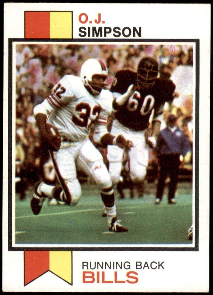 Amazon Com 1973 Topps 500 O J Simpson Buffalo Bills Football Card Ex Bills Collectibles Fine Art