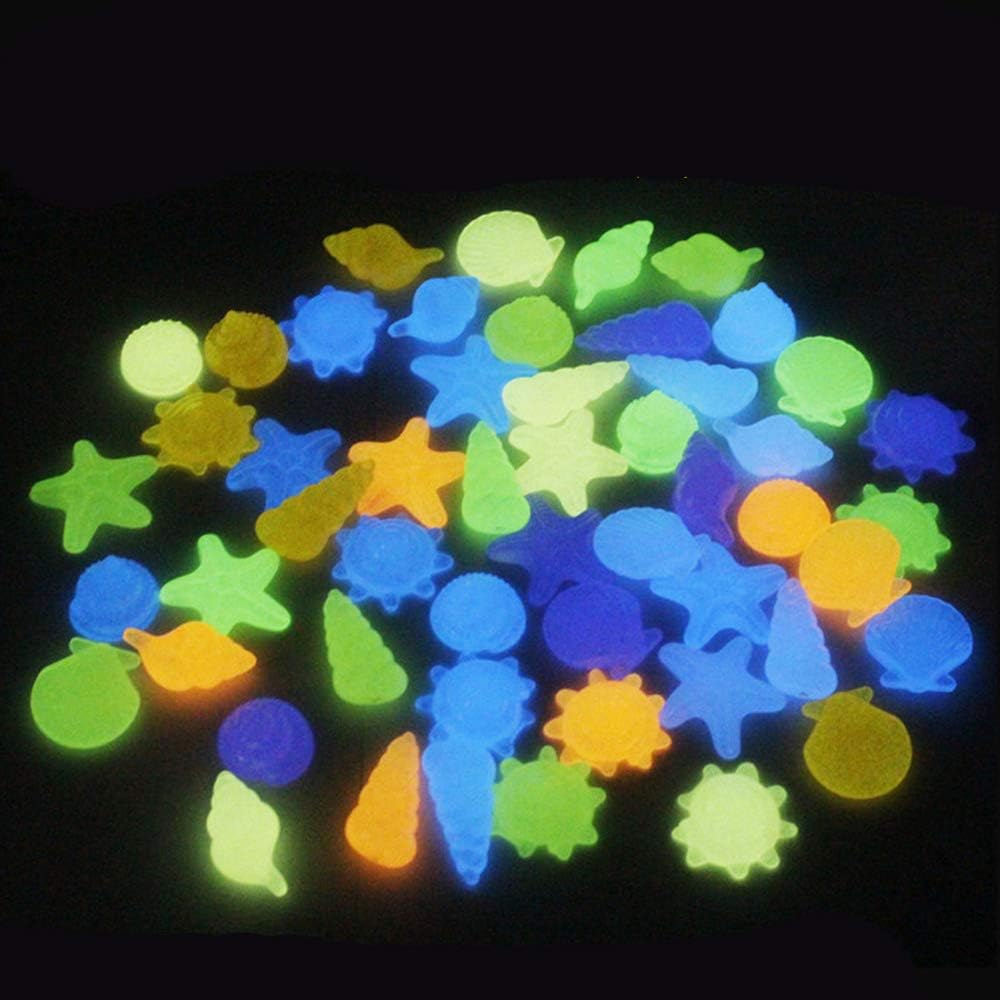 Leuchtende Kieselsteine Fluoreszierende Steine Aquarien Zubehör 180