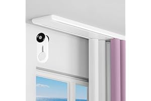 VinLeap Double Ceiling Curtain Track, Heavy Duty Curtain Track, Double Row Curtain Track for Living Room Bedroom Hospital, Easy Install(White,2.2m(7.2ft))