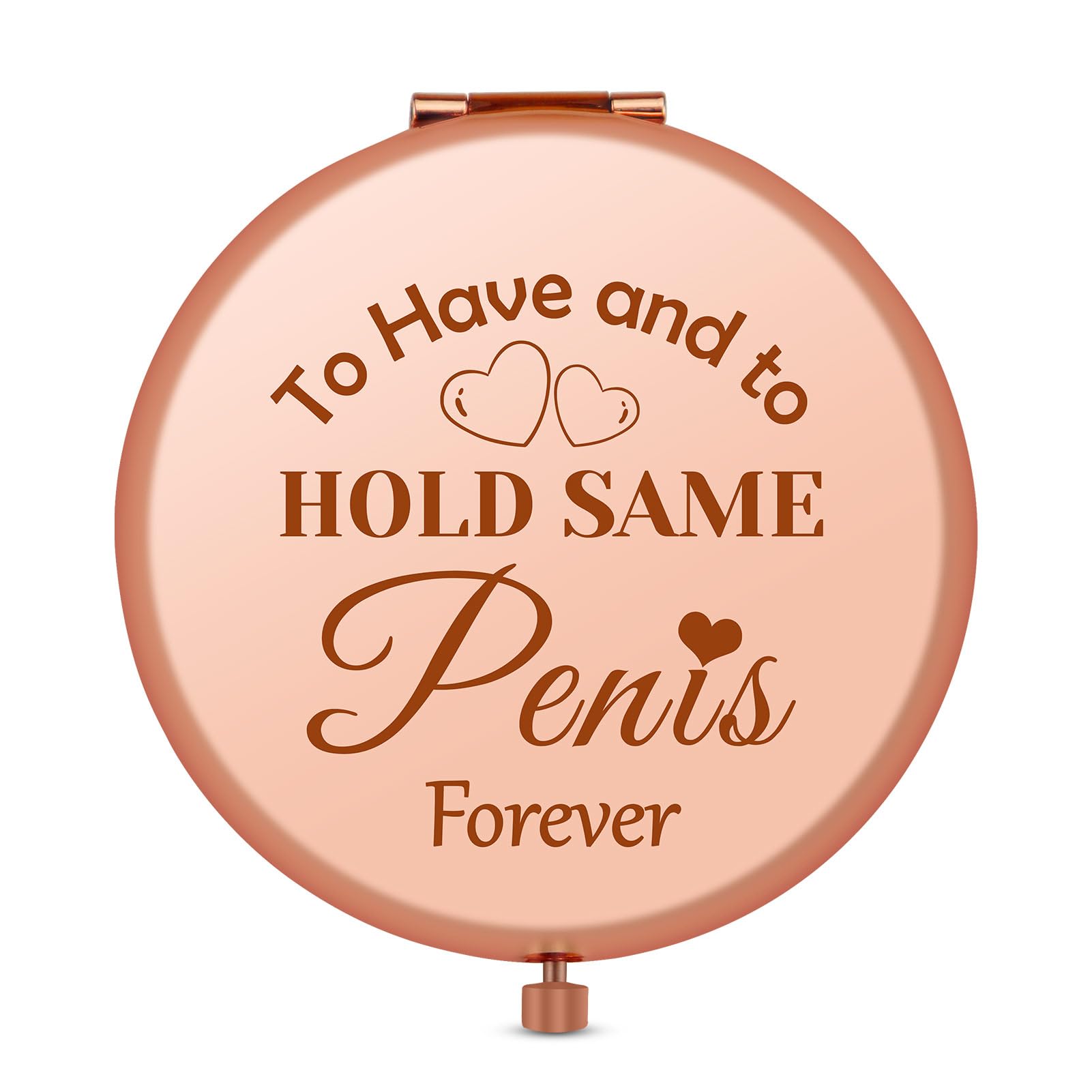 Funny Bridal Shower Gifts Portable Compact Mirror Funny Engagement Gifts for Women Bachelorette Party Gifts Folding Makeup Mirror Bride to Be Gifts for Girls Wedding Gifts Valentine's Day Gifts