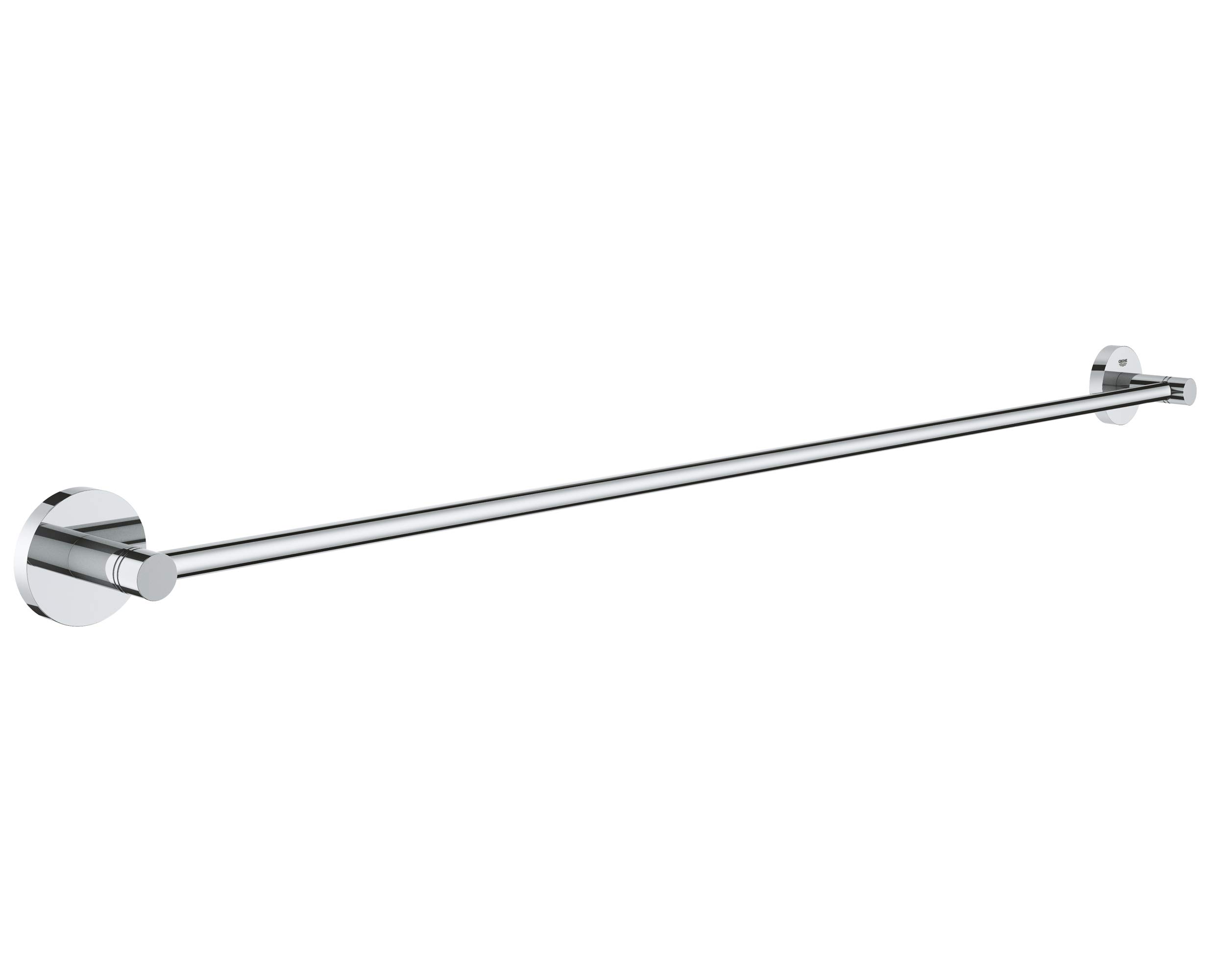 GROHE Essentials Towel Rail (800mm) German Engineered, Metal with Chrome Finish and Concealed Fastening 40386001