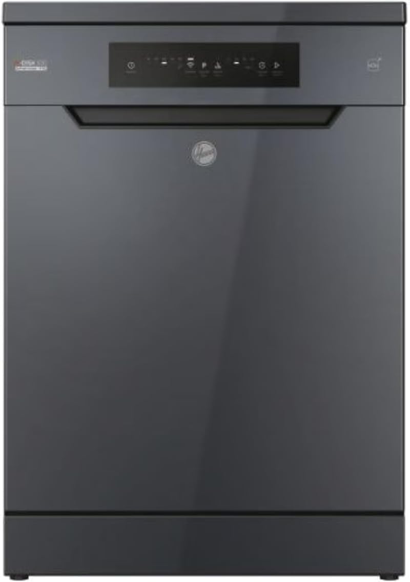 Hoover HF4C7L0A Dishwasher Graphite 14 Place Settings 45cm Freestanding