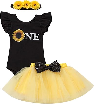 1st birthday sunflower outfit