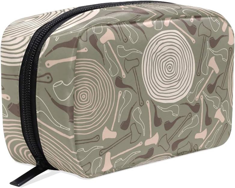 cosmetic bag Axe And Tobacco Pipe make up zip pouch