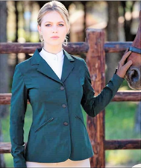 Amazon Horsewareレディースcompetitionジャケットhydroグリーン コート ジャケット 通販