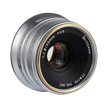 Gazechimp Lente Ultra Gran Angular F1.8 de 25 mm para Cámara para ...