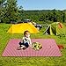 REDCAMP Extra Large Picnic Blanket Waterproof Sandproof, Durable Oxford Foldable Picnic Mat Outdoor Blanket for Lawn Park Beach Travel, Blue 79