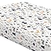 Carousel Designs Taupe and Windsor Navy Baby Woodland Crib Sheet - Organic 100% Cotton Fitted Crib Sheet - Made in The USA
