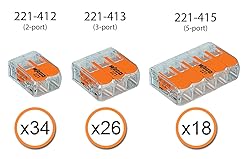 WAGO 221 Lever Nuts 78pc Compact Splicing Wire