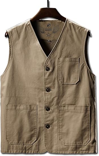 Amazon イダク メンズ ノースリーブ ベスト 春 夏 秋 冬 お洒落 アウトドアベスト 前開き 無地 カジュアル ベスト ベスト 通販