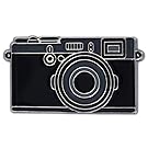 PinMart Black Camera Photography Lover Enamel Lapel Pin
