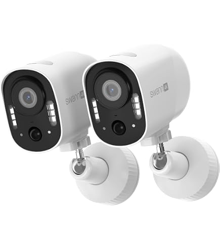 【防犯カメラ】Swann Xtreem Security Camera 2個 Amazon.com: Swann Xtreem 4K 2Pack Wireless Security Cameras with
