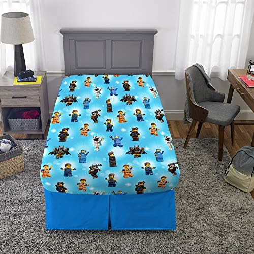 Lego-themed bedding set with comforter and sheet featuring a film design, priced at $73.99.