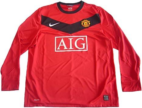 Amazon.com: Manchester United Home Mens Long Sleeve Soccer Jersey- 2009