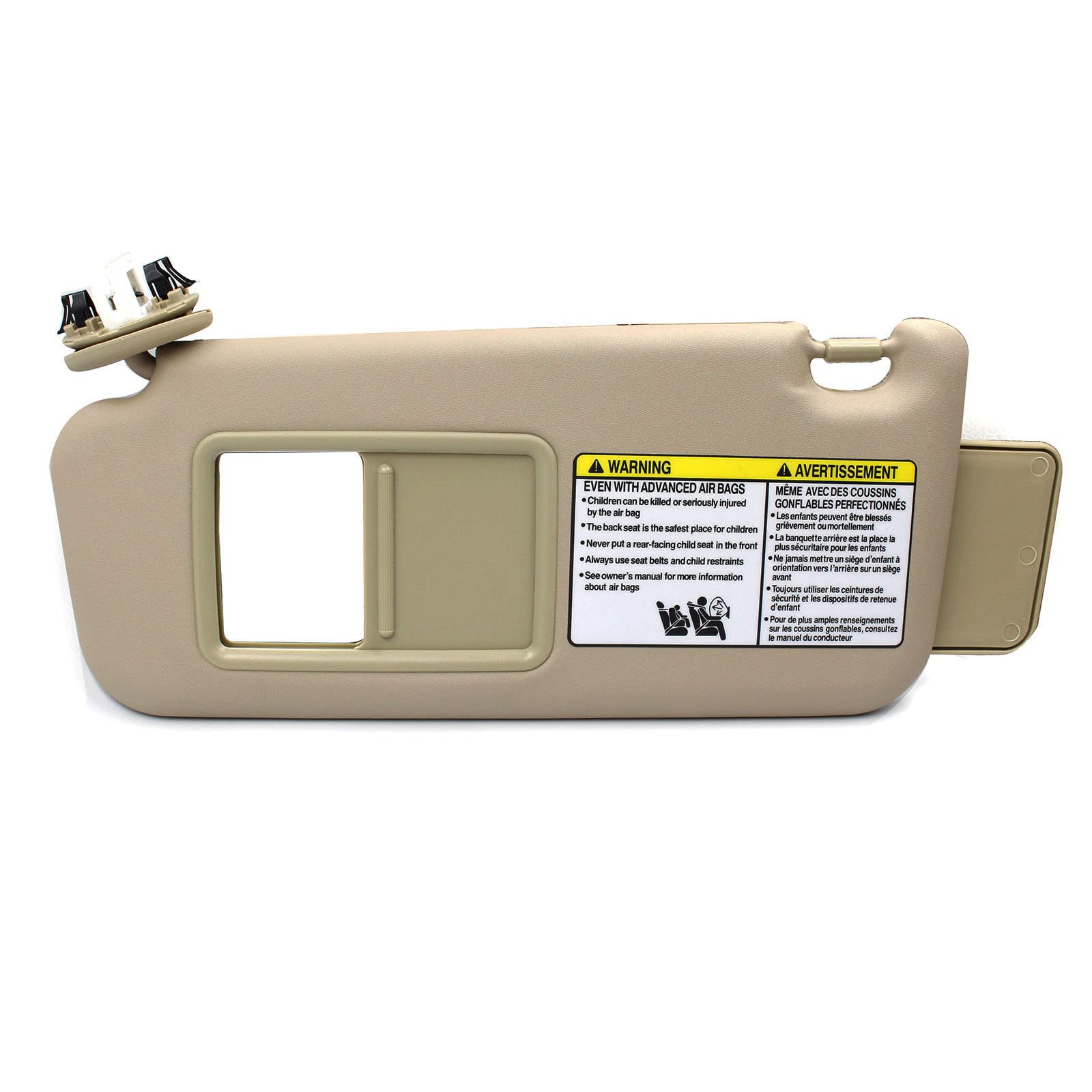 Photo 1 of Nakuuly Left Driver Side Sun Visor Beige with Sunroof Compatible with Toyota RAV4 2006 2007 2008 2009 2010 2011 2012 2013 Replaces # 74320-42501-A1