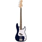 Squier Sonic Precision Bass Guitar, with 2-Year Warranty, Midnight Blue, Laurel Fingerboard