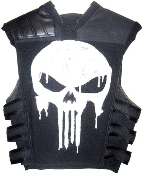 Punisher Thomas Jane Tactical Black Costume Vest Amazon.co.uk Clothing