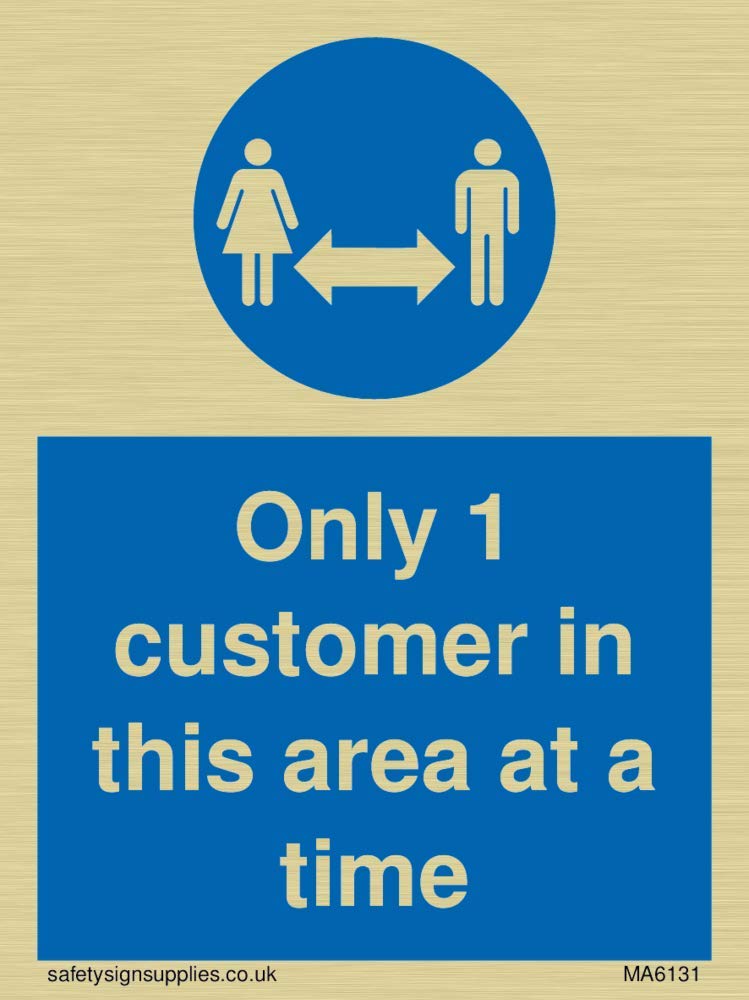 Only 1 customer in this area at a time