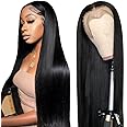 CUTE BEIN 250% Density 30 Inch 13x6 Lace Front Wigs Human Hair,100% Human Hair, Straight HD Transparent Lace Front Human Hair Wigs for Black Women, Glueless Wigs Human Hair Pre Plucked with Baby Hair