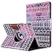 ULAK iPad Air Case, Multi-Angle Rotating Stand Protective Case Cover for Apple iPad Air (2013 Release) with Automatic Wake/Sleep Function (Tribal-Colorful)