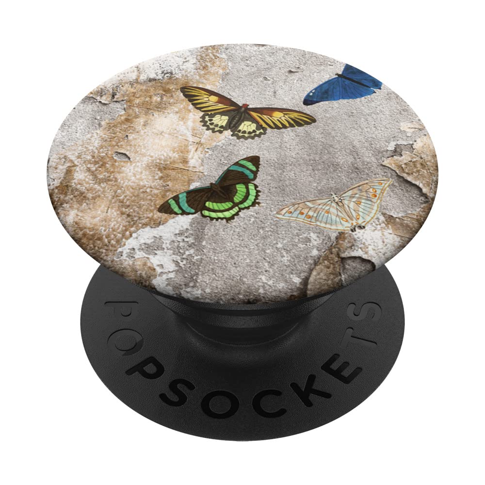Cottagecore Butterfly Aesthetic Pattern Wallpaper Design PopSockets Swappable PopGrip