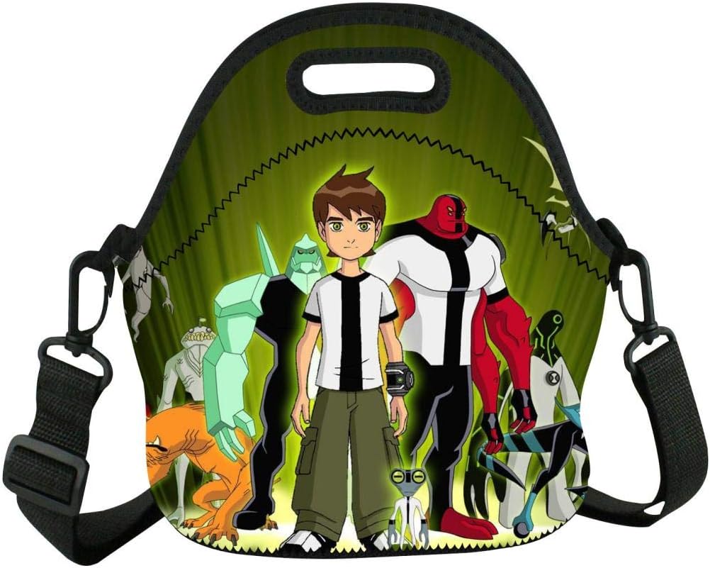 Jigbais B-en-10 Neoprene Lunch Bag Insulated Cooler Lunch Box Lunch Tote School Travel Work Lunchbox Handbags for Womens Mens Boys Girls