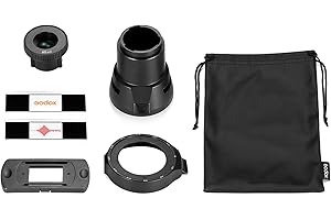 Projector,XIXIAN AK-R21 Camera Flash Projector Set with 65mm Projection Lens + Mounting Adapter for Round Head Flash + Slide 