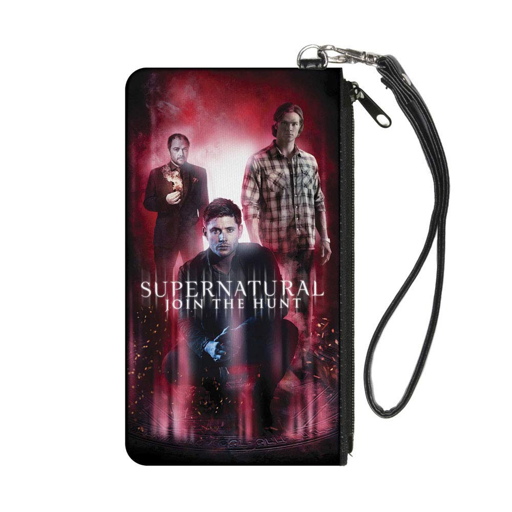 Buckle-Down Zip Wallet Supernatural Large Accessory, Supernatural, 8" x 5" - multi - 8" x 5"