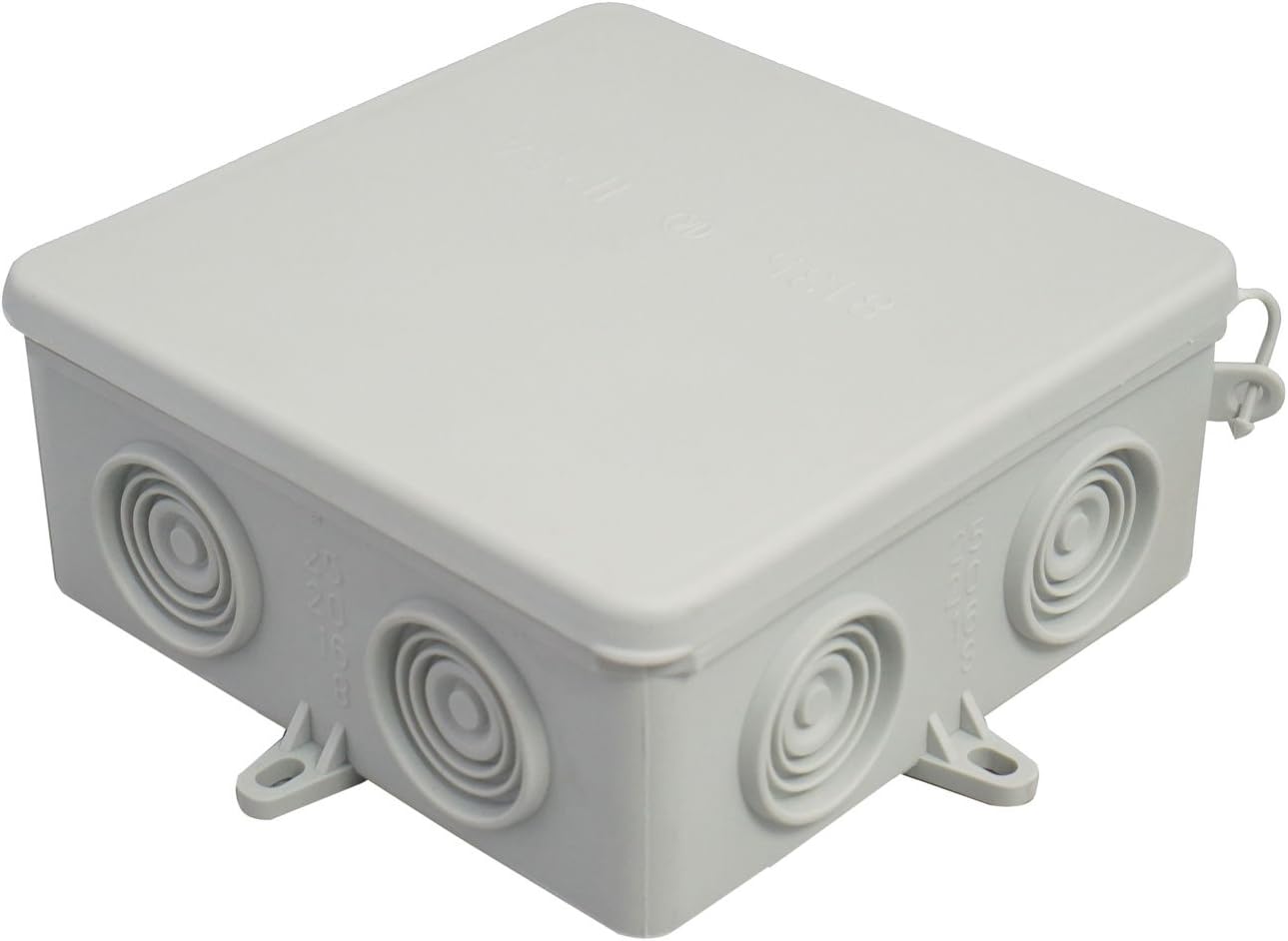 Kopos IP54 Junction Terminal Wiring Box, Grey, Set of 4 Pieces