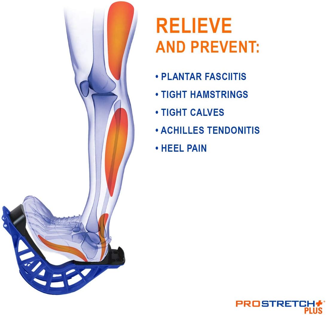 ProStretch Plus Blue, Adjustable Calf Stretcher & Foot Rocker for Plantar Fasciitis Achilles Tendonitis - Image 4