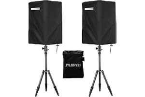 Speaker Cover for 15 Inch PA/DJ Powered Speaker Mounted on Stand, 2 Pack Outdoor Speaker Cover Heavy-duty 600D Oxford Fabric 