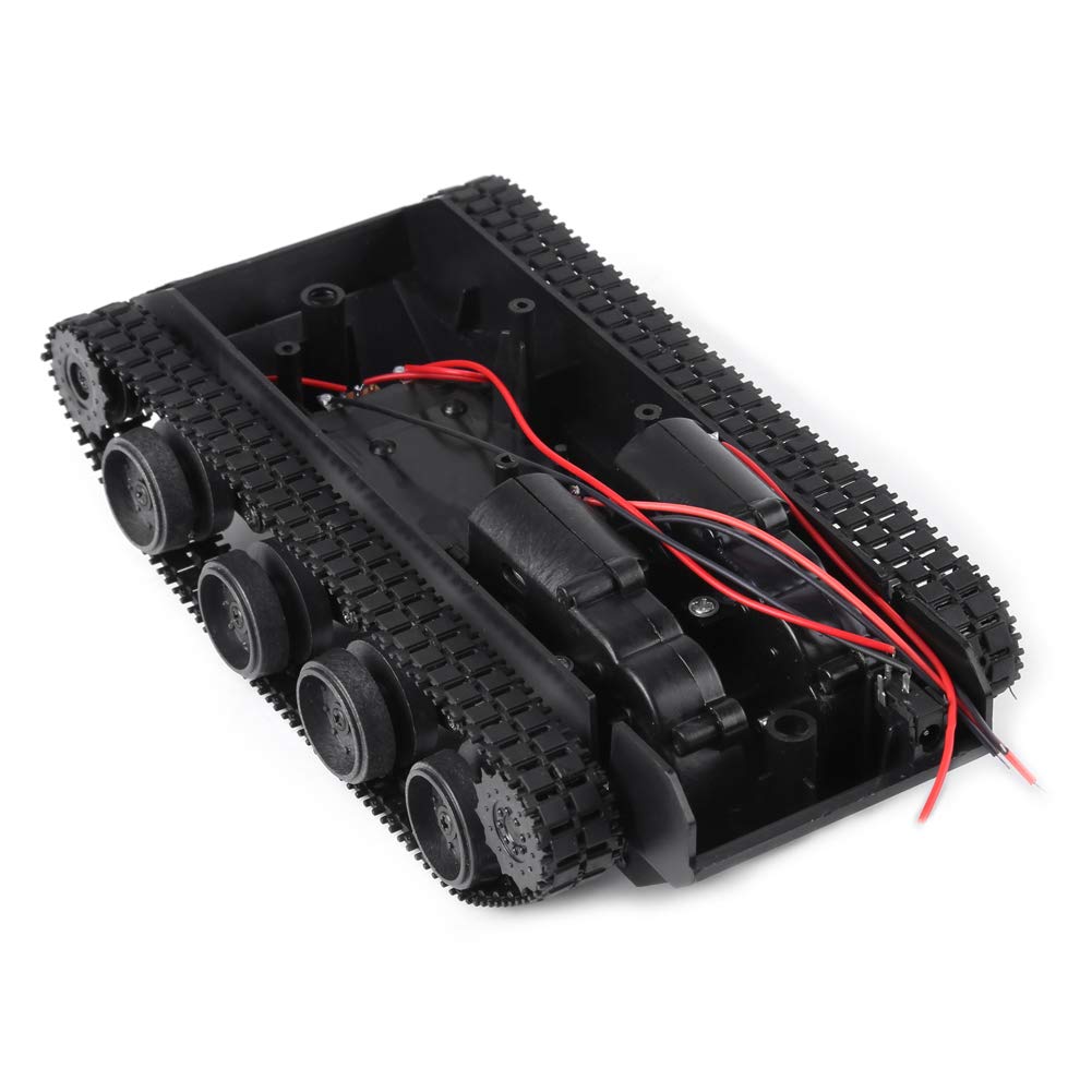 Tank Chassis, Lightweight Shock Robot Chassis Absorbed Plastic Tank Chassis DIY Robot Chassis Kit with 130 Motor 3V ~ 7V