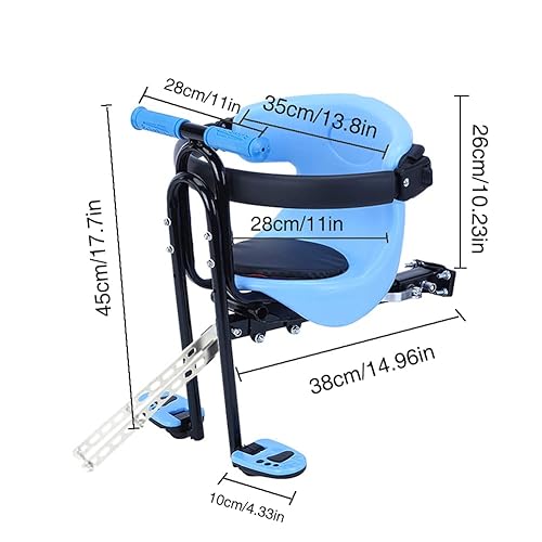 Front Mounted Baby Bike Seat, Universal Kids Bike Seat for