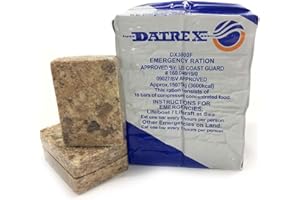 Datrex Emergency Survival 3600 Calorie Food Ration Bar, 18 Bars