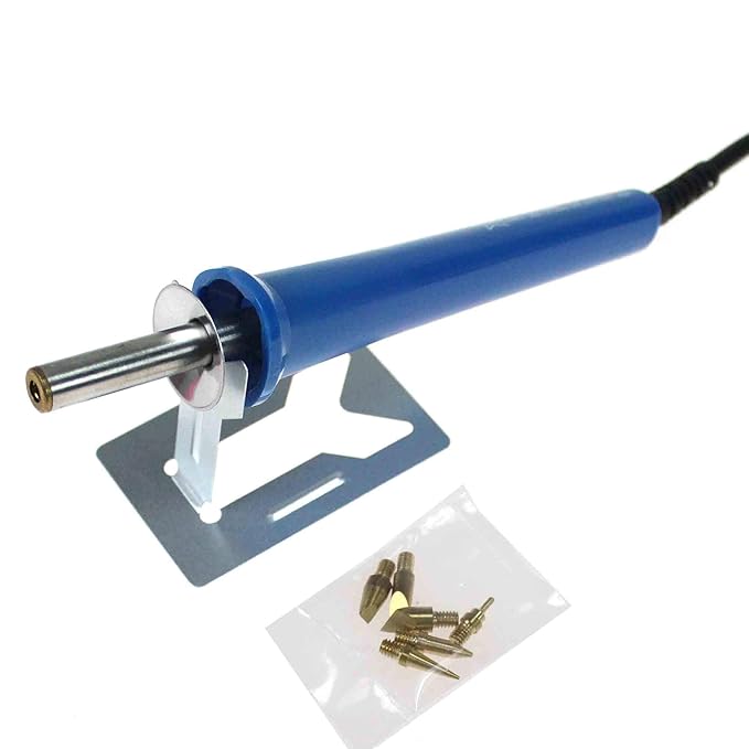 Floral-Direkt Brandmalkolben 30W 230V 6 Brennspitzen Brandmal Set Holz einbrennen Brennstempel