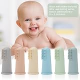 Dzpuhuojz Baby Toothbrush 0-2 Years, 12 Pack Soft Silicone Finger Brush view 3