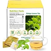 Soilmount - Ginkgo Leaf Tea |Ginkgo Biloba|Yin xin ye cha|Herbal Tea - 18 Tea Bags per Box, Naturally Refreshing, Ideal for Daily Enjoyment