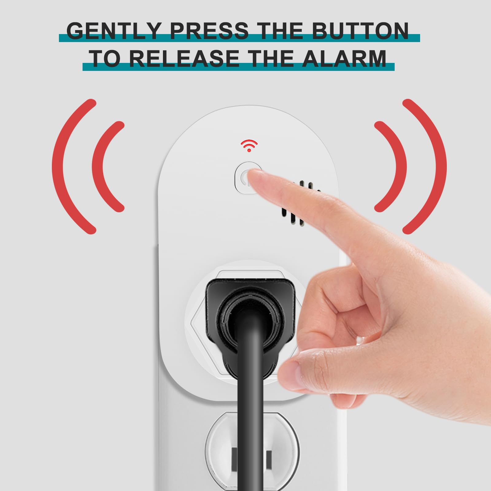Briidea Power Failure Alarm with LED Indicator & 80dB Siren, Powered by Rechargeable Battery (included), Perfect for Monitoring Refrigerators, Freezers, Sump Pumps, Aquariums