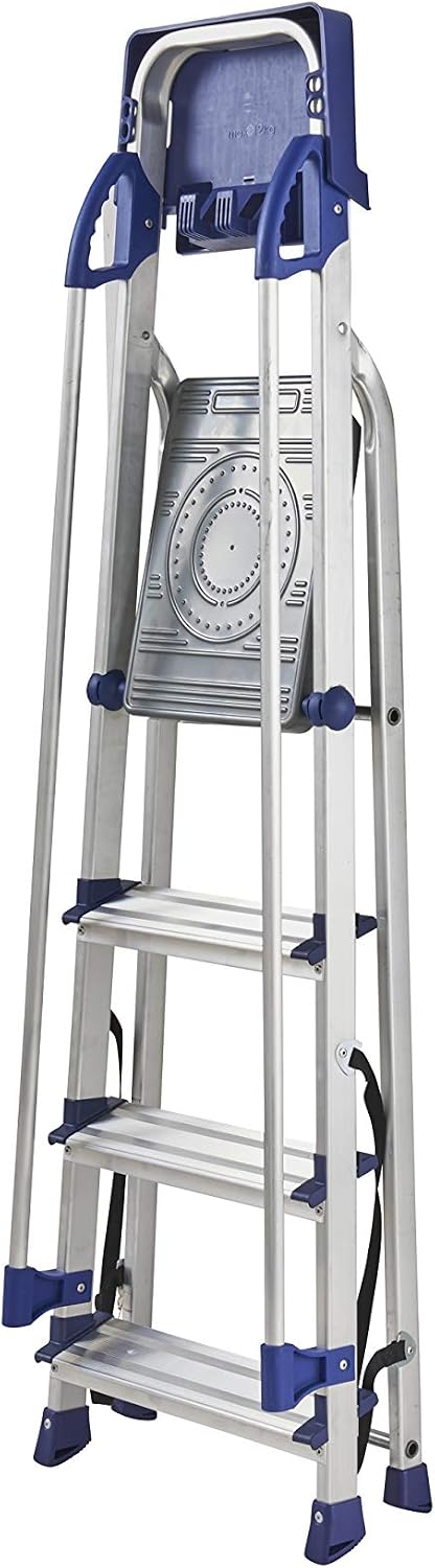Werner Workstation Stepladder - 4 Tread, Silver - Image 3