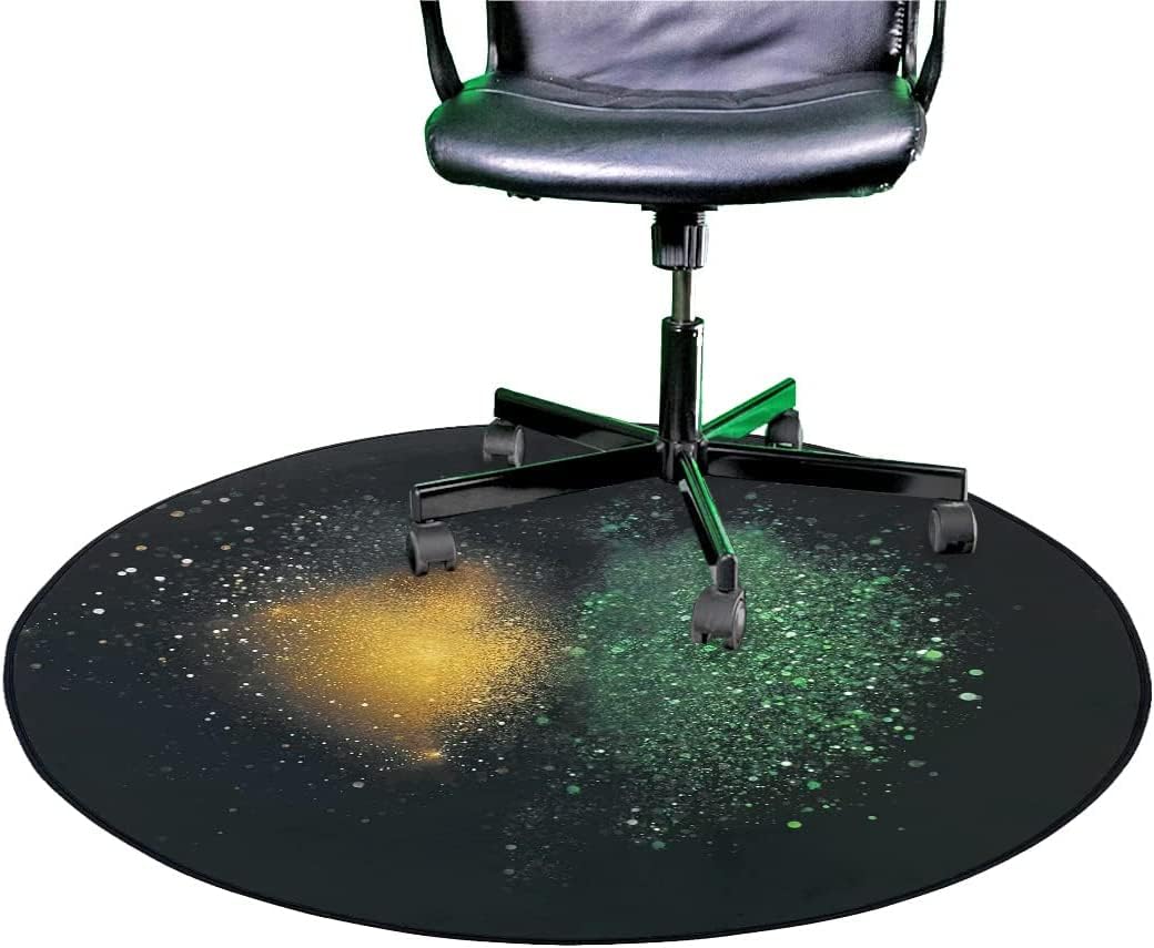 Luxury Large 115 x 115cm Gaming Office Computer Chair Mat for Hardwood Floors Carpet Wooden Floors Durable Non-slip Soft Floor Protector