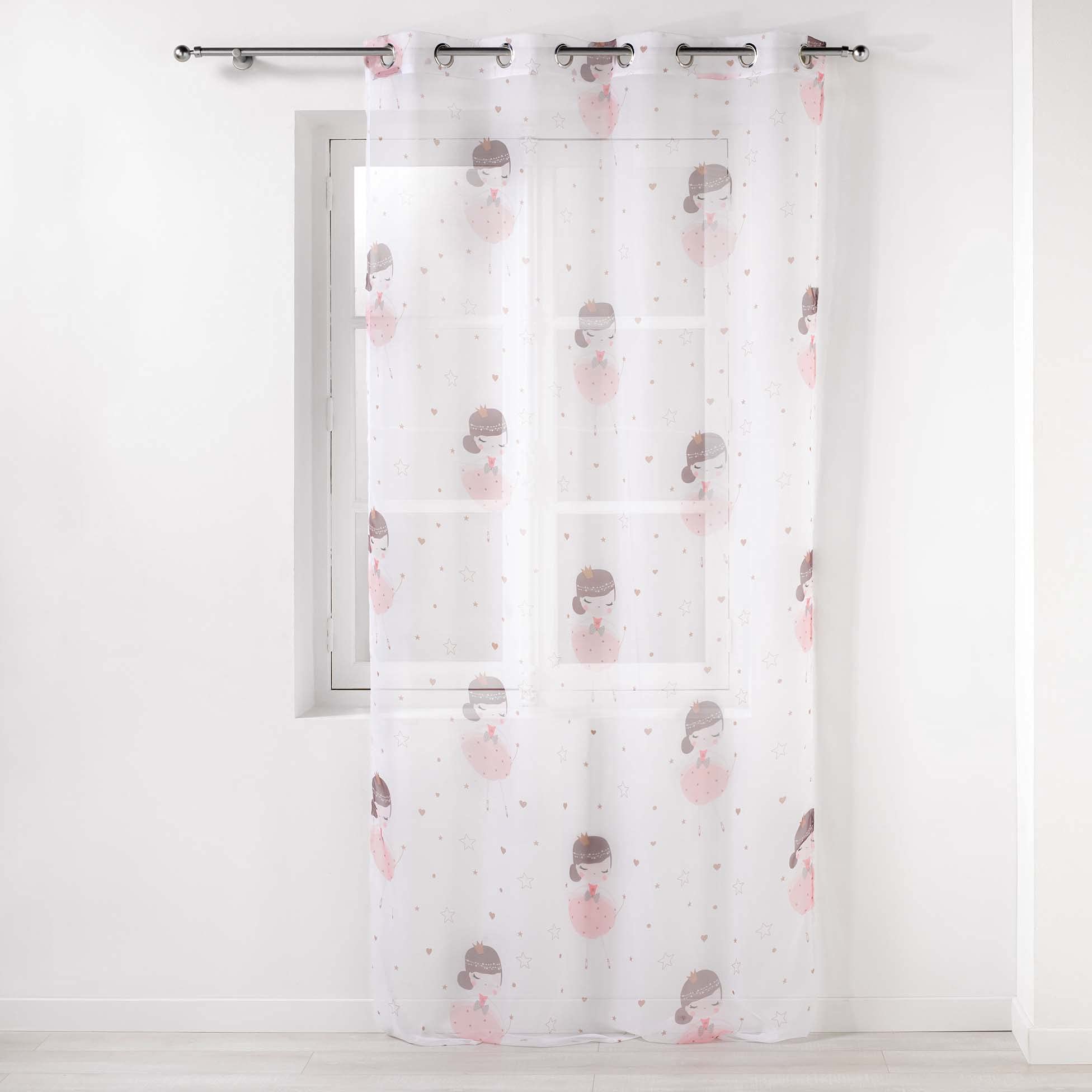 Douceur d'Intérieur Eyelet Curtain 140 x 240 cm White