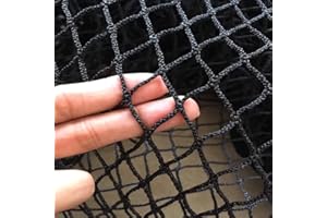 Kids Safety Rope Netting for Balcony Fence, Black Protection Netting for Top Bunk, Stairway Railing Safety Net, Outdoor Knotl