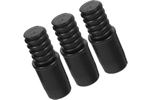 Milisten 3Pcs Threaded Broom Handle Connectors for 22Mm Poles, Plastic Mop and Broom Handle Tips for Cleaning