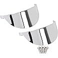 XMMT Motorcycle Front Rear Chrome Visors Turn Signal Mount for Harley Electra Glide Road Glide Road King Heritage Classic