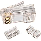 IDEAL Electrical CAT6 3 Piece RJ-45 8P8C Modular Plugs, 25/Card