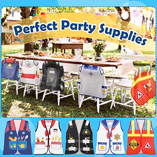 Geyoga 10 Pcs Kids Community Helper Dress Up Vest Career Cosplay Cloth