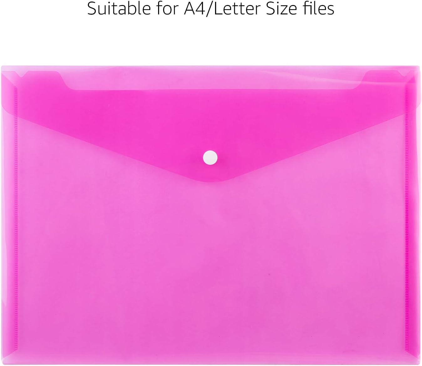 Amazon Basics Poly Envelope, Snap Button, A4 Size, 16 Packs, 9.2" x 13", Assorted - Image 5