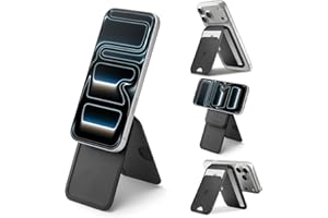 Spigen for MagSafe Wallet, Slim Fold (MagFit) Magnetic Wallet Card Holder Tripod Stand Compatible with iPhone 17/16/15/14/13/