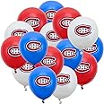 30 Pcs Canadiens Balloons 3 Colors 12 Inch Matte Balloons, Balloons for Hockey Themed Party Decorations, Birthday Party Ballo